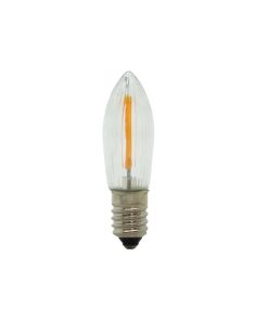 Filament LED Riffelkerze, Ersatzbirne 14V/0,2W E10