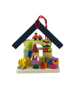 Baumbehang Haus Zwerg mit Spielzeug