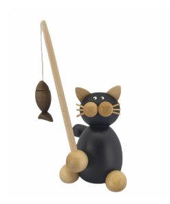 Katze Hilde mit Angel